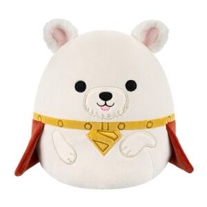 NWT Squishmallows Krypto, Superman’s Dog, White Plush